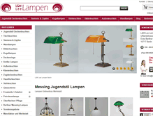 Tablet Screenshot of lampen-lee-berlin.de